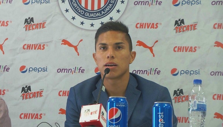 Carlos Salcedo, en conferencia de prensa en Verde Valle