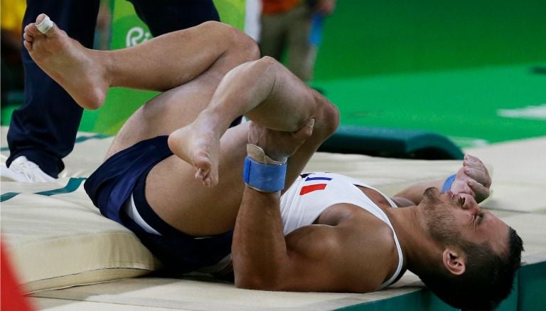 Fractura que sufrió el gimnasta francés Samir At Said