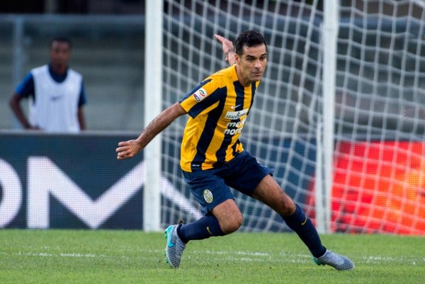 Márquez en su paso por el Hellas Verona