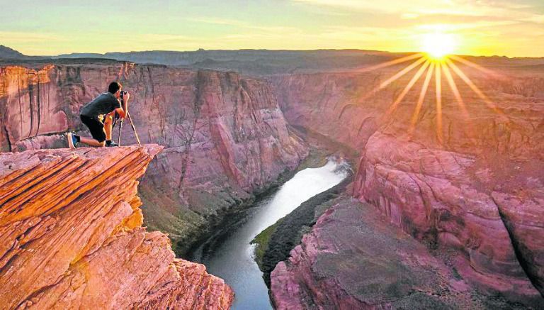 La inmensidad del horizonte desde el Gran Cañón