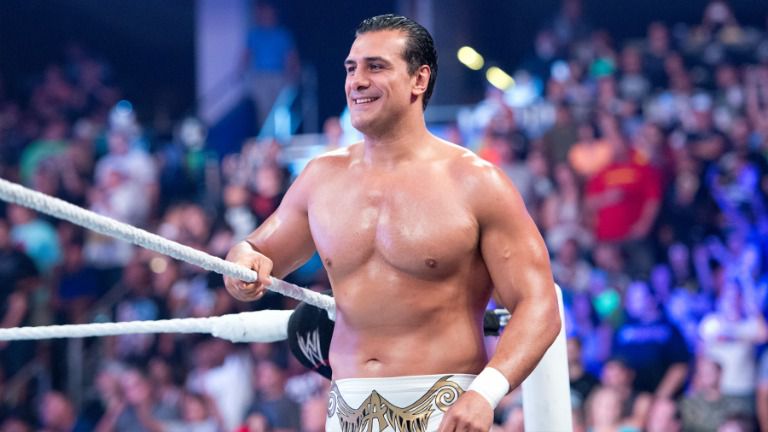 Alberto del Río durante una pelea 