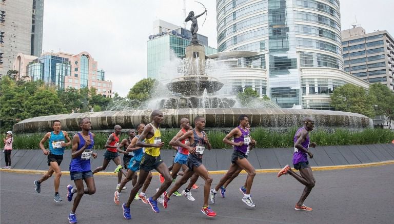 Corredores de distintas nacionalidades durante la última edición de la Maratón CDMX