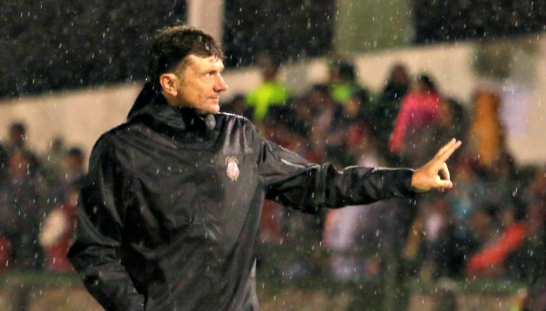 Hernán Cristante en el partido contra los Lobos BUAP