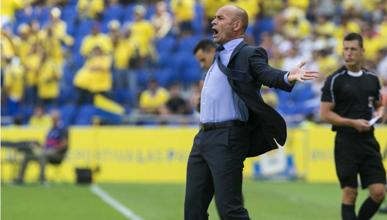 Paco Jémez, durante el encuentro frente a Las Palmas