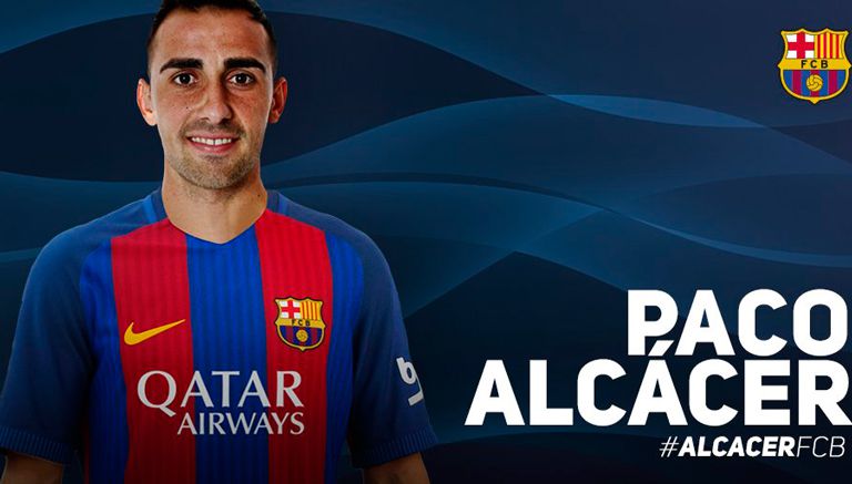 Paco Alcácer es confirmado como jugador del Barcelona