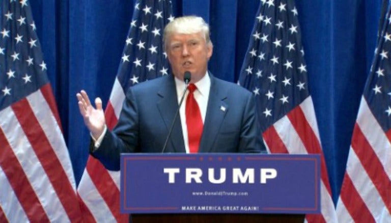 Donald Trump, en conferencia de prensa en EU