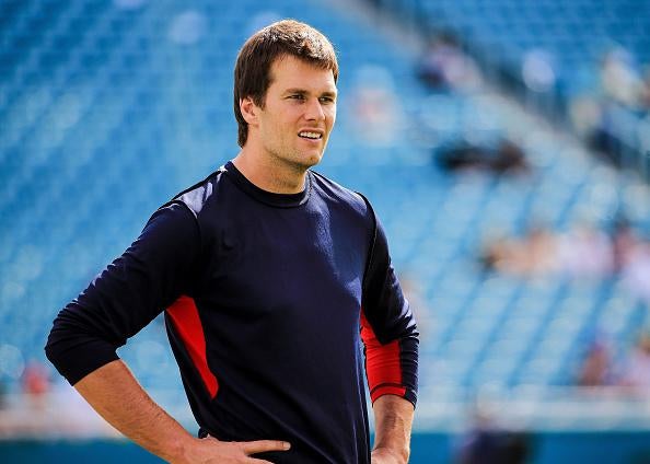 Brady, en un entrenamiento de su equipo