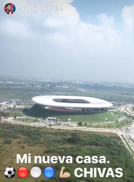 Pulido filmó el Estadio Chivas a su llegada a Guadalajara
