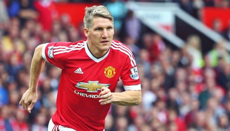 Bastian Schweinsteiger jugando con el Manchester United