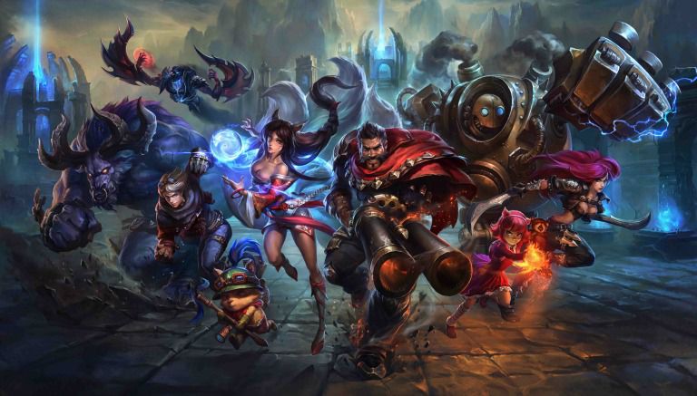 Algunos de los personajes de League of Legends