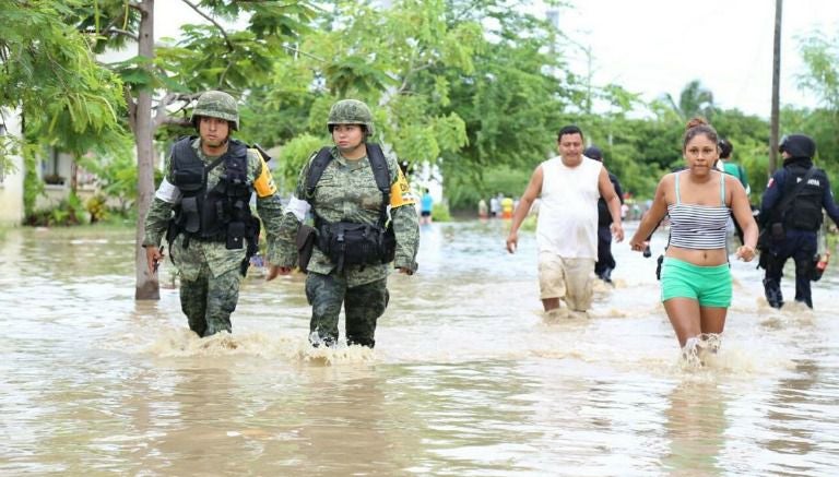 El ejército en las calles de Guerrero