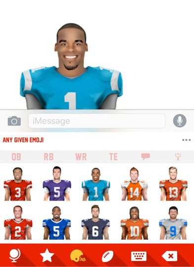 Característica de los emojis de la NFL para la temporada 2016