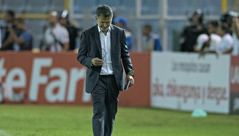 Juan Carlos Osorio durante el juego frente a El Salvador