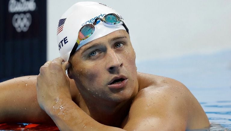 El nadador norteamericano, Ryan Lochte, tras una prueba de los últimos JO