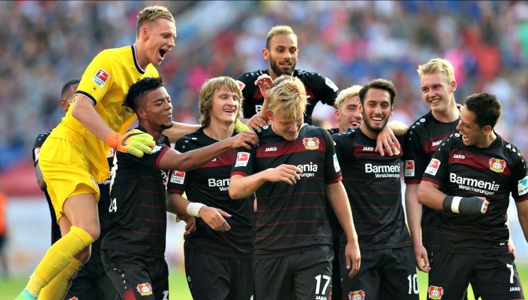 Leverkusen celebra tercer gol de Pohjanpalo