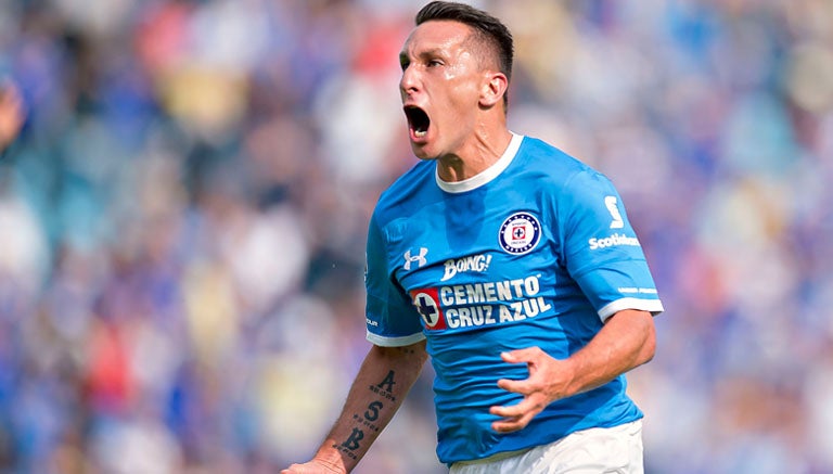 Chaco Giménez celebra su anotación frente a las Águilas