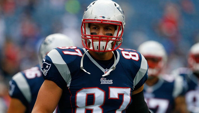 Rob Gronkowski, en partido de los Patriotas 