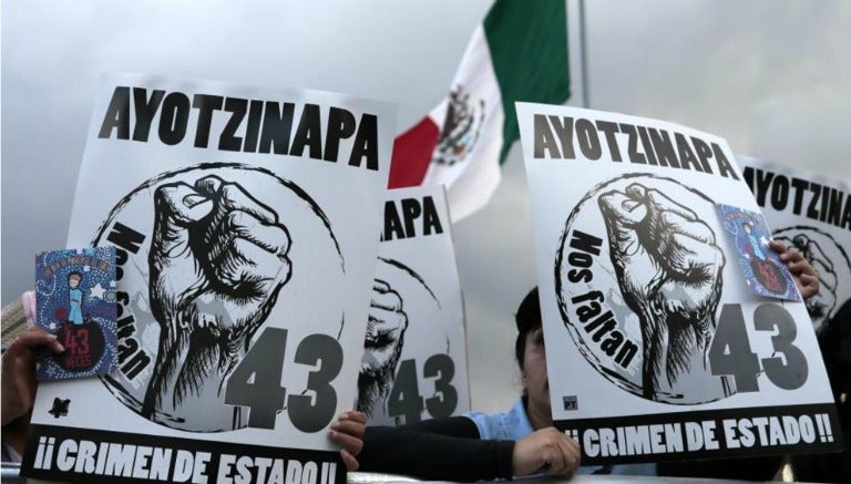 Marcha por los 43 desaparecidos de Ayotzinapa