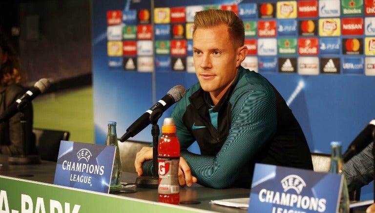 Ter Stegen en conferencia de prensa