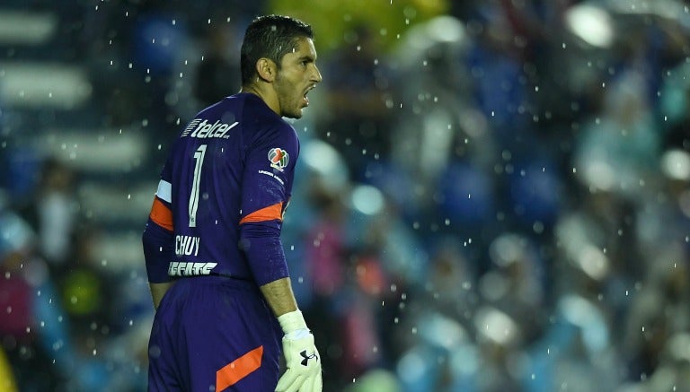 Jesús Corona durante el partido de la J10 del Apertura 2016