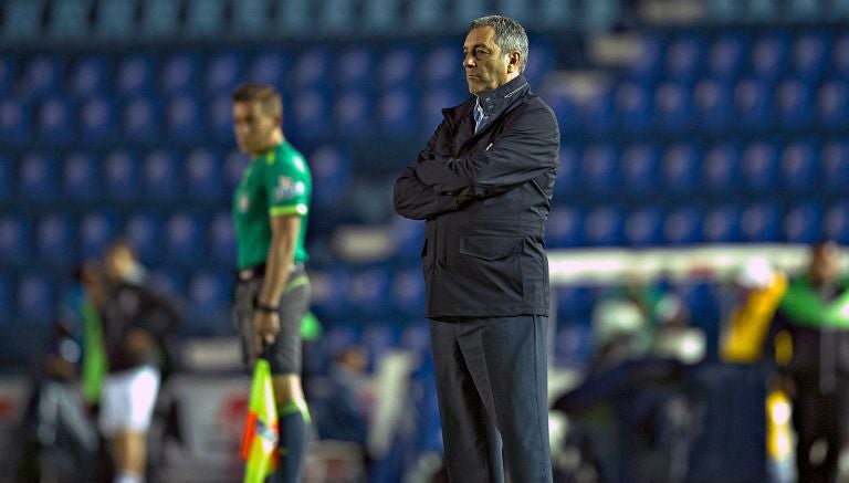 Tomás Boy en un entrenamiento del Cruz Azul