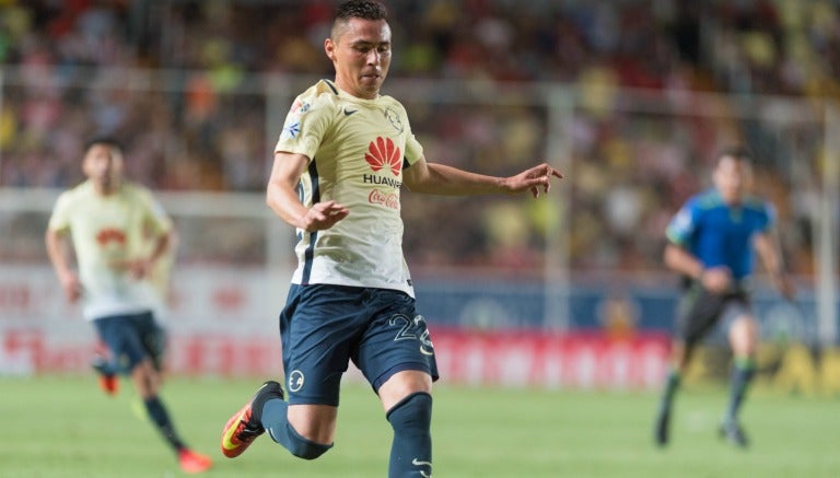 Paul Aguilar, durante un partido del América en el Apertura 2016