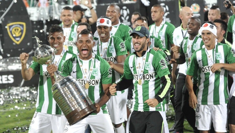 Atlético Nacional celebra triunfo en la Copa Libertadores 2016