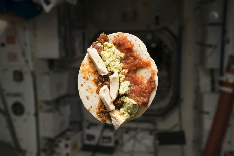 Así luce el taco espacial