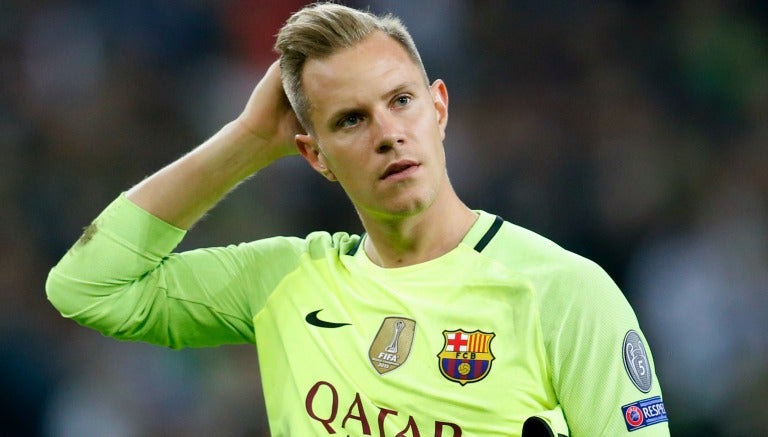 Ter Stegen, previo a un partido de Champions