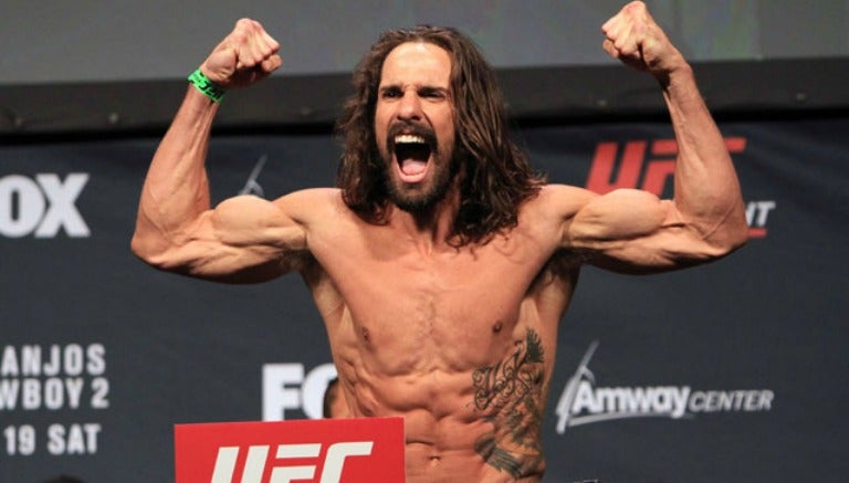 Josh Samman, en el pesaje previo a un evento de UFC