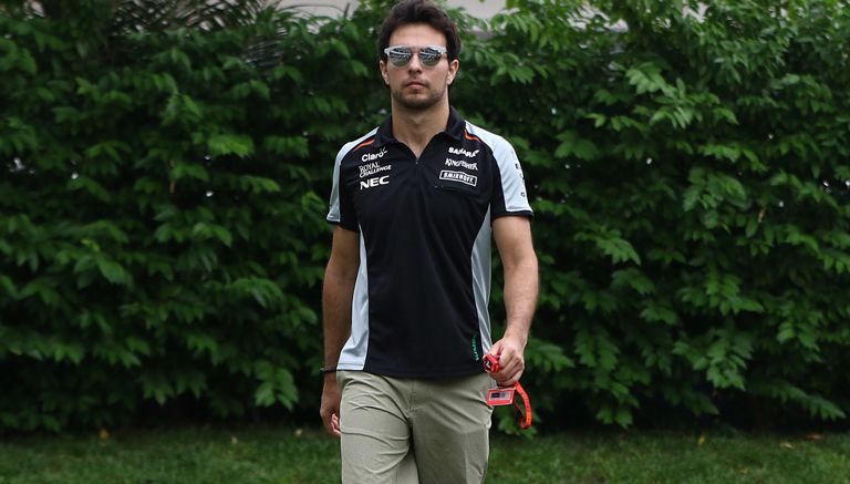 Checo Pérez, previo al Gran Premio de Singapur