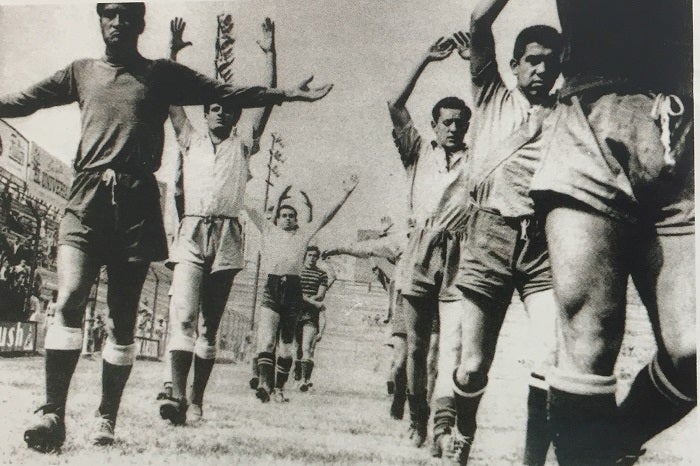 Plantilla del América en un entrenamiento