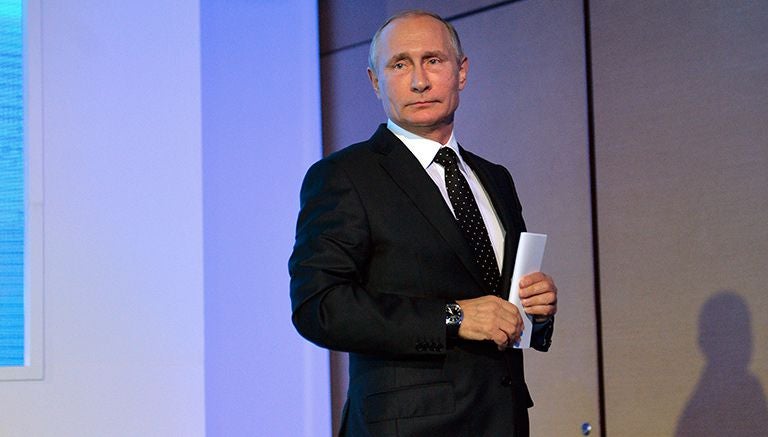 Vladimir Putin, durante un evento en Moscú