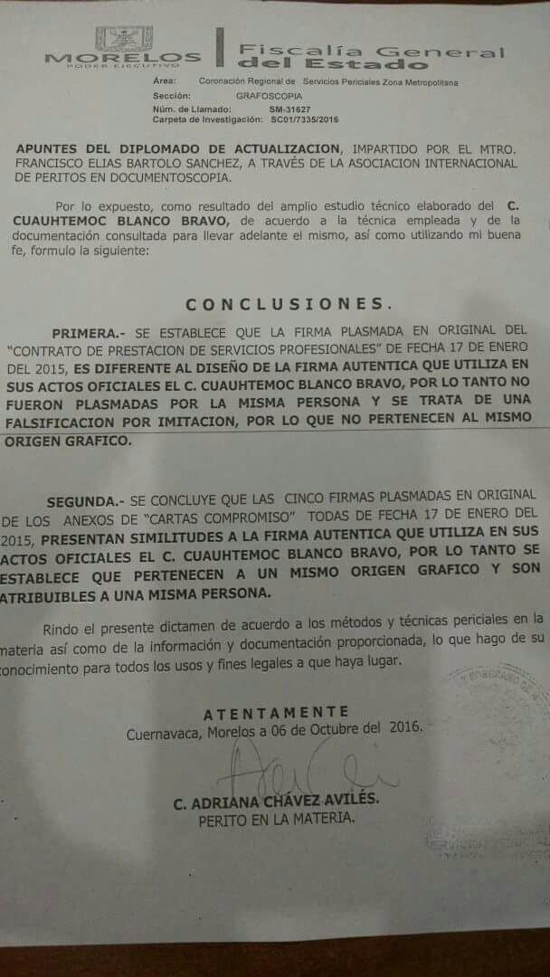 Comunicado de la Fiscalía sobre la firma del Cuau