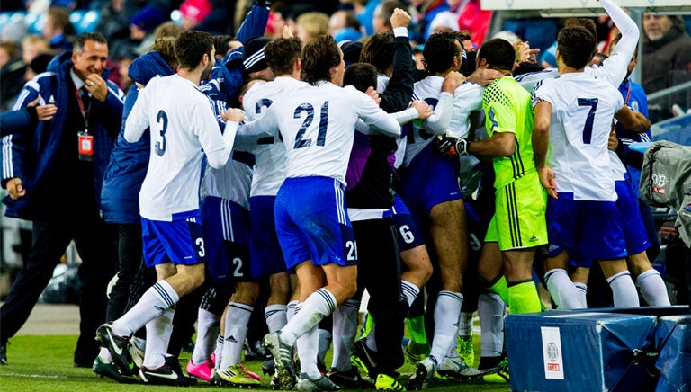 San Marino celebrando la anotación