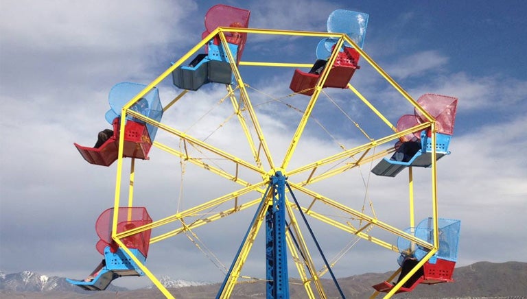 Rueda de la fortuna de una feria