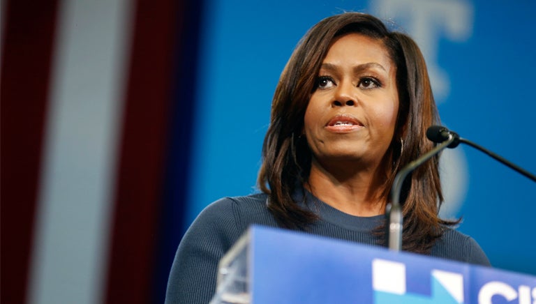 Michelle Obama, durante la campaña presidencial demócrata