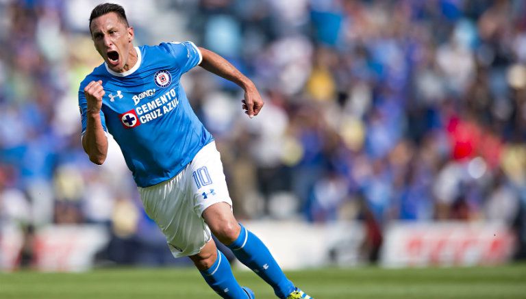 Chaco festeja una anotación con Cruz Azul