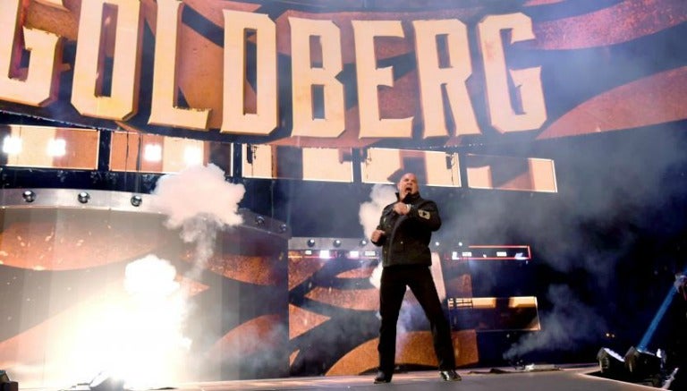 Goldberg en su regreso a la WWE