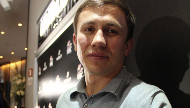 Gennady Golovkin, durante el evento para presentar el reloj Hublot del CMB