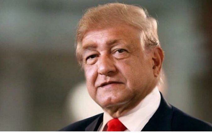 Combinación entre AMLO y Donald Trump