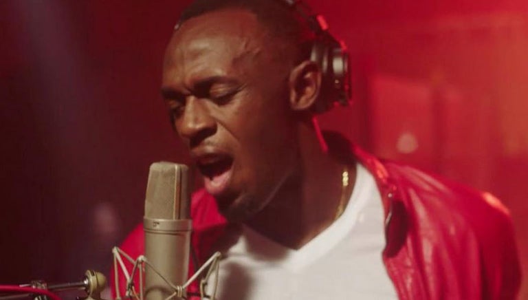 Usaín Bolt cantan en video oficial