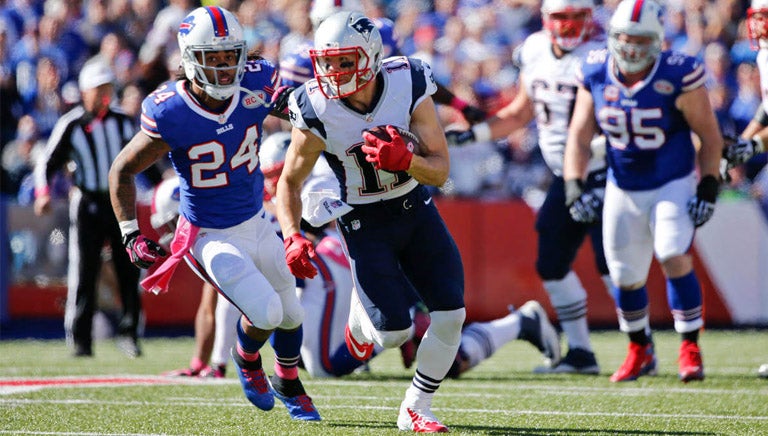 Edelman en partido contra los Bills