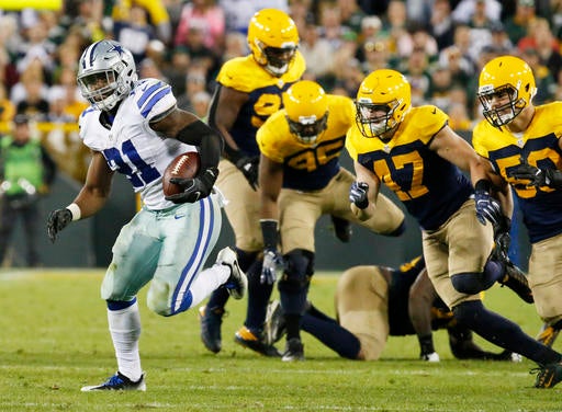  Elliott en duelo contra los Packers