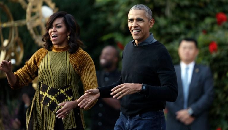 Barack y Michelle Obama disfrutan de su última fiesta de Halloween en la Casa Blanca