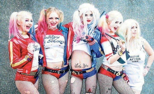 Para las damas el disfraz de Harley Quinn fue uno de los más cotizados