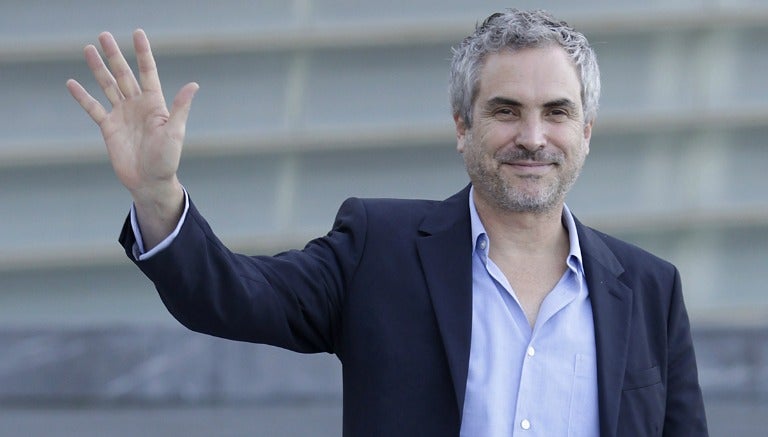 Alfonso Cuarón antes de una presentación