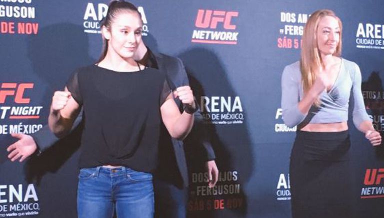 Alexa Grasso posa tras su primer careo en UFC