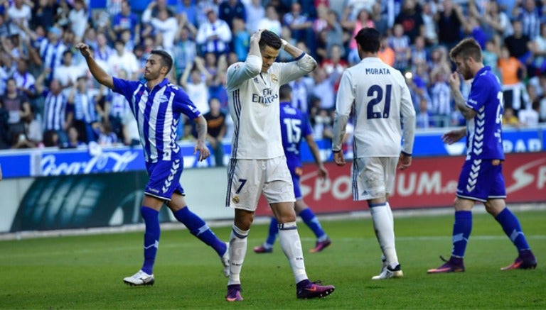 CR7 lamenta una falla de frente al marco en La Liga