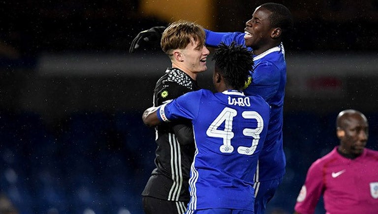 Chelsea Sub 23 celebrando la victoria frente a Oxford